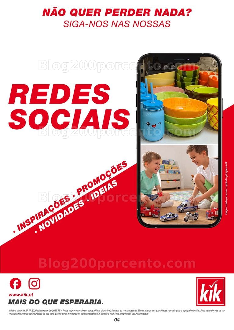 Antevisão Folheto KIK Promoções a partir de 27 julho